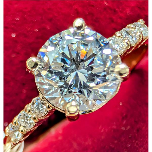 10K (1.77g) LAB DIAMOND (1.1+0.08ct) RING