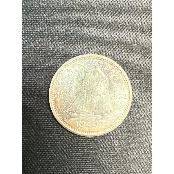 CANADA 10 CENT COIN 1962