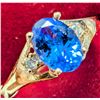 Image 1 : 10K (1.7g) TANZANITE (0.8ct), DIA (0.04ct) RING