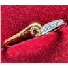 Image 2 : SILVER (1.4g) LAB DIAMOND + CZ RING