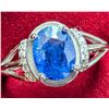 Image 1 : SILVER(2.65g) GENUINE BLUE SAPPHIRE (2.65ct) RING