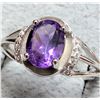 Image 3 : SILVER (2.64g) AMETHYST (1.5ct) RING