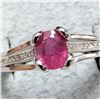 Image 3 : SILVER (2.65g) GENUINE RUBY (1ct) RING