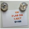 Image 6 : 10K (1g) LAB DIAMOND (1.42ct) EARRING