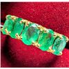 Image 3 : 10K (2.12g) NATURAL EMERALD (2.3ct) RING, Size 6