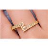 Image 1 : 10K (0.7g) NATURAL DIAMOND (0.2ct) RING, Size 5.75