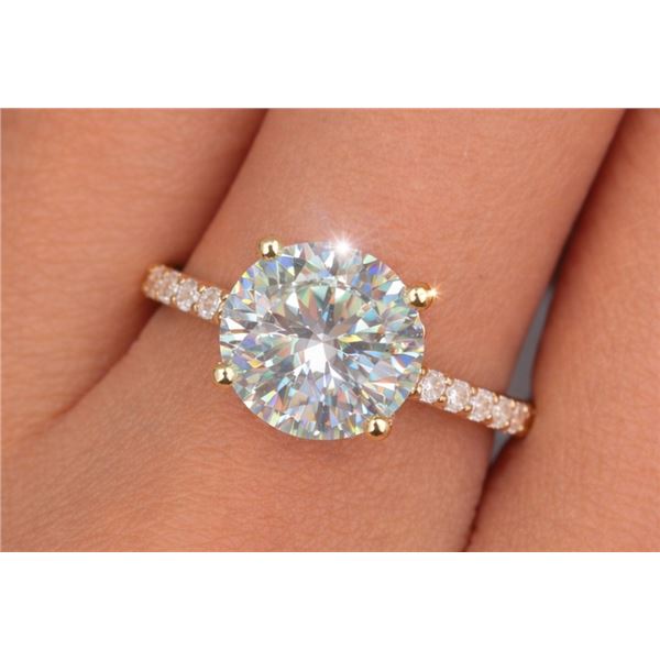 10K (2.14g) LAB DIAMOND (1.31+0.06ct) RING, Size 5.75