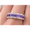 Image 1 : SILVER (2.63g) AMETHYST (2.5ct) RING