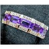 Image 2 : SILVER (2.63g) AMETHYST (2.5ct) RING