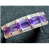 Image 3 : SILVER (2.63g) AMETHYST (2.5ct) RING