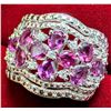 Image 3 : SILVER (5.94g) GRAPE GARNET (2.6ct) RING