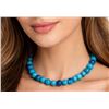 Image 1 : SILVER APATITE BEADS NECKLACE 16"