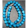 Image 2 : SILVER APATITE BEADS NECKLACE 16"