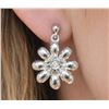 Image 1 : SILVER (1.62g) GENUINE DIAMOND (0.02ct) EARRING