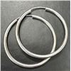 Image 2 : SILVER (2.63g) HOOP 35MM EARRING