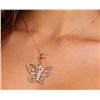 Image 1 : SILVER (1.47g) BUTTERFLY 2 TONE PENDANT