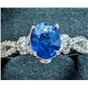 Image 3 : SILVER (3.81g) BLUE SAPPHIRE (1.5ct) RING