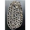 Image 2 : SILVER (16.88g) ITALY RHODIUM PLATED HOLLOW STYLE CHAIN 24"