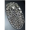 Image 7 : SILVER (16.88g) ITALY RHODIUM PLATED HOLLOW STYLE CHAIN 24"