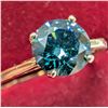 Image 4 : 10K (1.34g) LAB BLUE DIAMOND (0.87ct) RING, Size 6.75