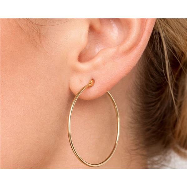 10K (0.82g) HOOP 27MM EARRING