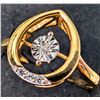 Image 2 : SILVER (2.42g) GENUINE DANCING DIAMOND (0.01ct) RING