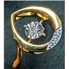 Image 3 : SILVER (2.42g) GENUINE DANCING DIAMOND (0.01ct) RING