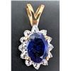 Image 2 : SILVER (0.9g), GENUINE BLUE SAPPHIRE (1.4ct) PENDANT