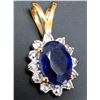 Image 3 : SILVER (0.9g), GENUINE BLUE SAPPHIRE (1.4ct) PENDANT