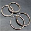Image 2 : SILVER SET OF 2 SMALL HOOP EARRING