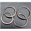 Image 3 : SILVER SET OF 2 SMALL HOOP EARRING
