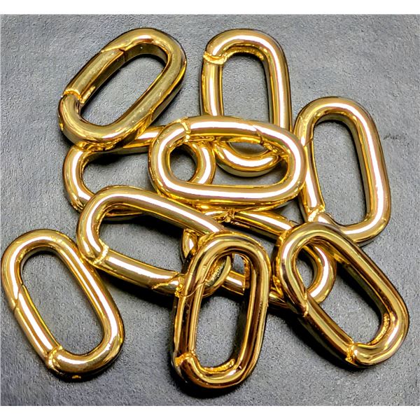 18K GOLD PLATED CLASP FOR BRACELET, KEY RINGS AND BAIL