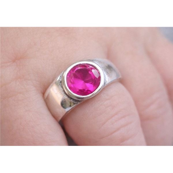 10K (0.75g) RED CZ RING