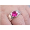 Image 1 : 10K (0.75g) RED CZ RING