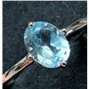 Image 3 : SILVER (2.2g) BLUE TOPAZ (1.5ct) RING