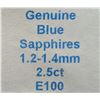 Image 3 : GENUINE LOOSE ASSORTED BLUE SAPPHIRE 1.2-1.4MM (2.5ct) GEMSTONE