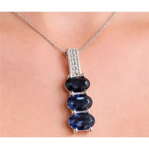 SILVER (1.55g) IOLITE (1.25ct) PENDANT