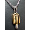 Image 1 : SILVER (3.01g) GENUINE DIAMOND (0.01ct) NECKLACE 15-16"