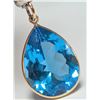 Image 2 : 10K (2.4g) BLUE TOPAZ (11ct) PENDANT