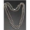 Image 1 : SILVER (10.26g) HOLLOW RHODIUM PLATED CHAIN 20"
