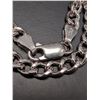 Image 4 : SILVER (10.26g) HOLLOW RHODIUM PLATED CHAIN 20"
