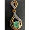 Image 3 : SILVER EMERALD (APP 0.2ct) PENDANT