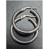 Image 3 : SILVER (3.05g) HOOP 23MM EARRING