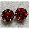 Image 2 : 14K (0.76g) GENUINE GARNET (2ct) EARRING
