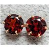 Image 3 : 14K (0.76g) GENUINE GARNET (2ct) EARRING