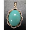 Image 3 : SILVER (4.34g) SLEEP BEAUTY TURQUOISE (13.5ct) PENDANT