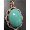 Image 4 : SILVER (4.34g) SLEEP BEAUTY TURQUOISE (13.5ct) PENDANT