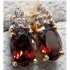 Image 3 : SILVER (1.94g) GENUINE GARNET (2ct) EARRING