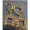 Image 2 : SILVER (2.11g) GENUINE DIAMOND LATTICE DESIGN (APP 0.2ct) EARRING