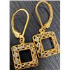 Image 4 : SILVER (2.11g) GENUINE DIAMOND LATTICE DESIGN (APP 0.2ct) EARRING